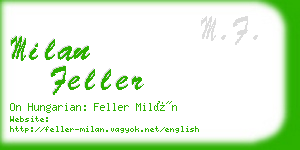 milan feller business card